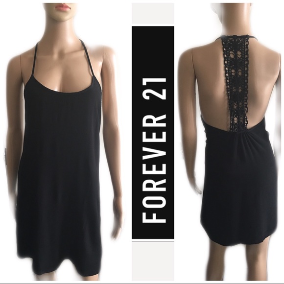 Forever 21 Dresses & Skirts - 🦋Forever 21 Black Racer Back Dress M